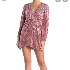 Wild Honey
Sequin Surplice Mini Dress
